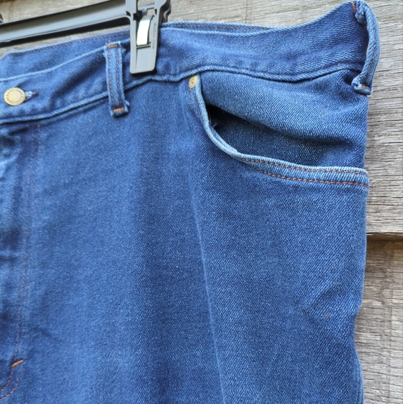 Vintage Long Haul Mens Full Cut Jeans 48x28.5 Blue Dark Wash Made USA - Picture 8 of 11